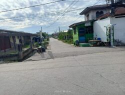 Keberadaan Pos Ronda Di Persimpangan Jalan Rambutan-Mangga Rimba Sekampung Mengganggu Pengendara Yang Melintas